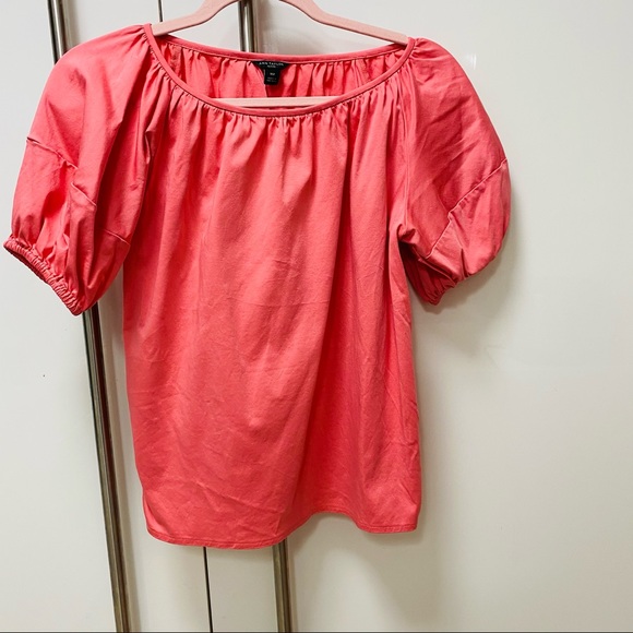 Ann Taylor Pink Short Sleeve Blouse. Loose Fit XSP (extra small petite). EUC. - Picture 8 of 8